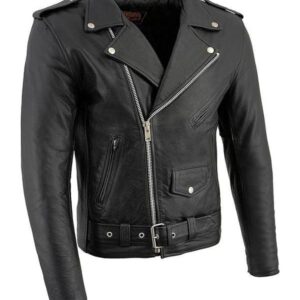 Men's Milwaukee Leather Black Bike Jacket